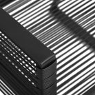 Tuinset met Stalen Frame en Glazen Tafel voor Buiten Gebruik - Tuinsets