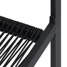 Tuinset met zwart materiaal en gepoedercoat staal voor buitenruimtes - Tuinsets