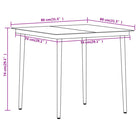 Tuinset met zwart materiaal en gepoedercoat staal voor een stijlvolle buitenruimte - Tuinsets