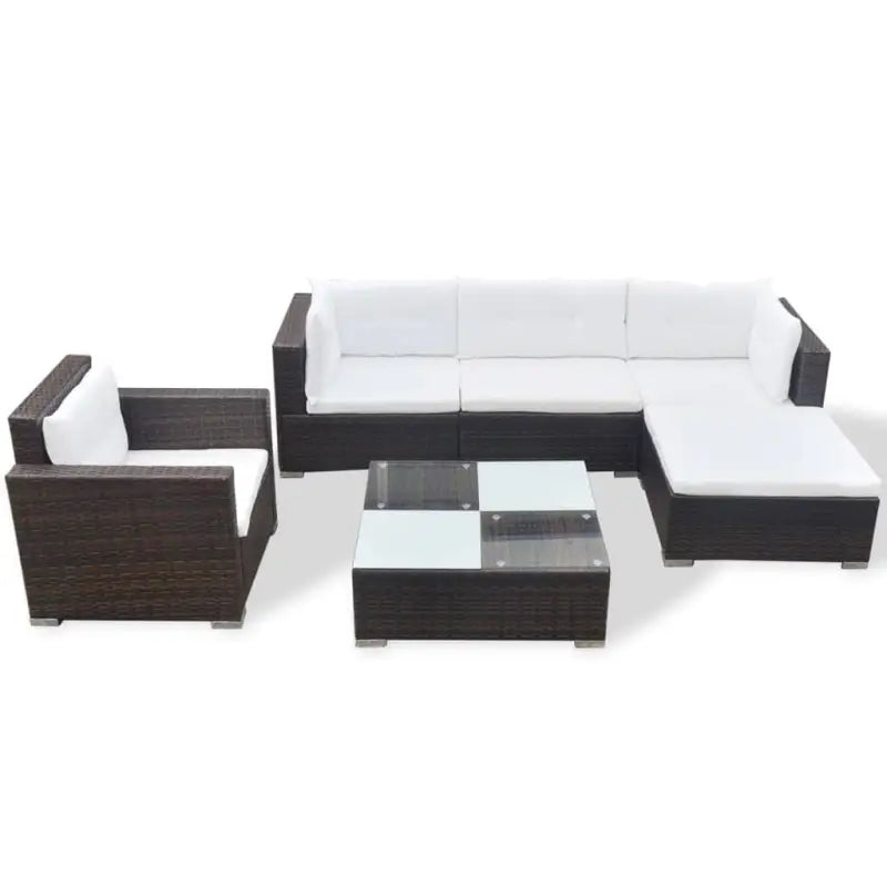 Tuinset Rattan Loungeset levering bevat voor alle seizoenen - Tuinsets