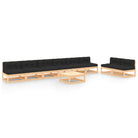 Tuinset van massief grenenhout voor ontspanning en samenzijn - Naturel en antraciet / Ja - Tuinsets