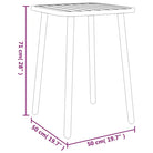 Tuintafel met gelat ontwerp en stabiel frame voor moderne tuinen - Tuintafels