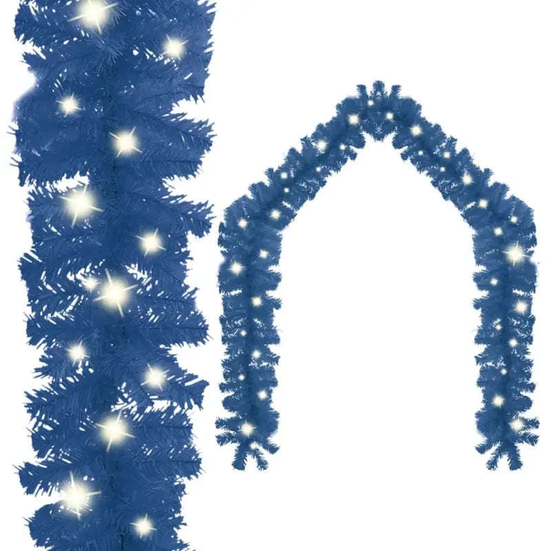 VidaXL kerstslinger met LED-verlichting voor betoverende kerstdecoratie - Blauw / 5 m / 1 - Kerstverlichting