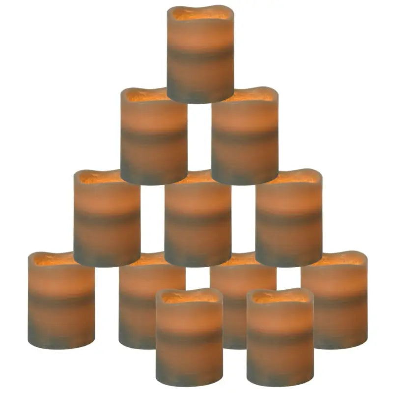 Vlamloze LED-kaarsen met set batterijen voor sfeervolle decoraties - Kaarsen zonder vlam