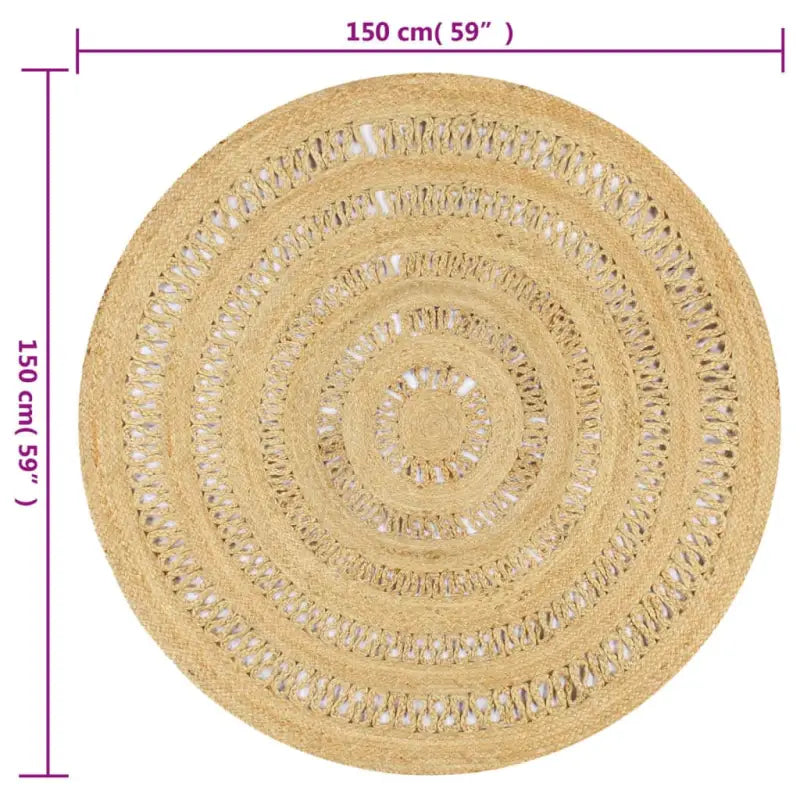 Vloerkleden met gevlochten jute voor een natuurlijke uitstraling - Vloerkleden