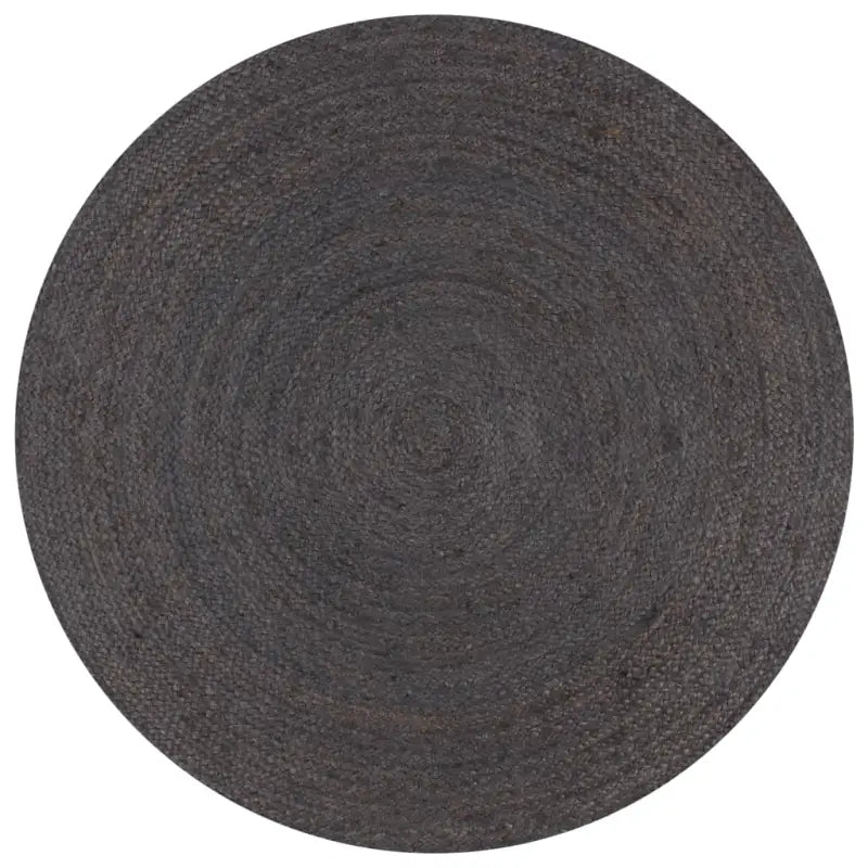 Vloerkleden van gevlochten jute voor een natuurlijke uitstraling - Donkergrijs / 90 cm - Vloerkleden