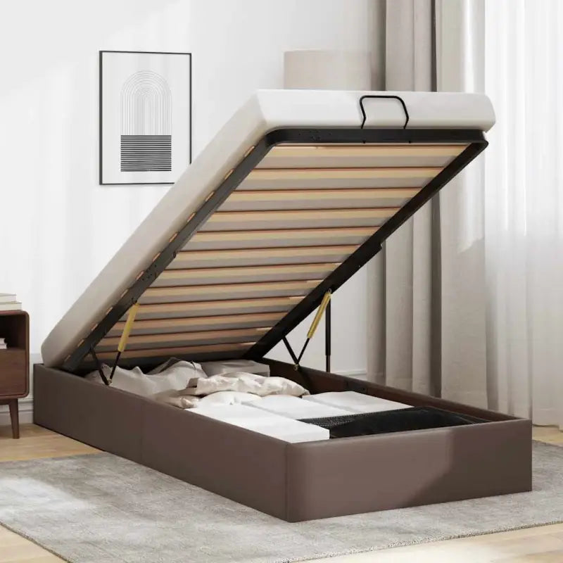 Voetenbank voor bedden en boxspring nodig met opberggemak en comfort - Bruin / 80 x 200 cm - Bedden & bedframes