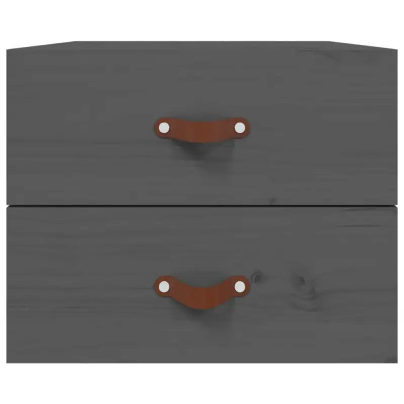 Wandgemonteerde nachtkastje van massief grenenhout met stabiel blad - Opbergkasten & lockerkasten