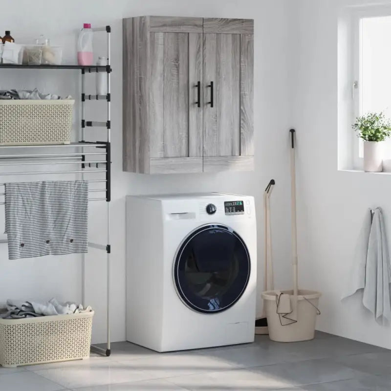 Wandkast van bewerkt hout met elegant ontwerp en hoge kwaliteit - Grijs sonoma / 1 - Dressoirs & buffetkasten