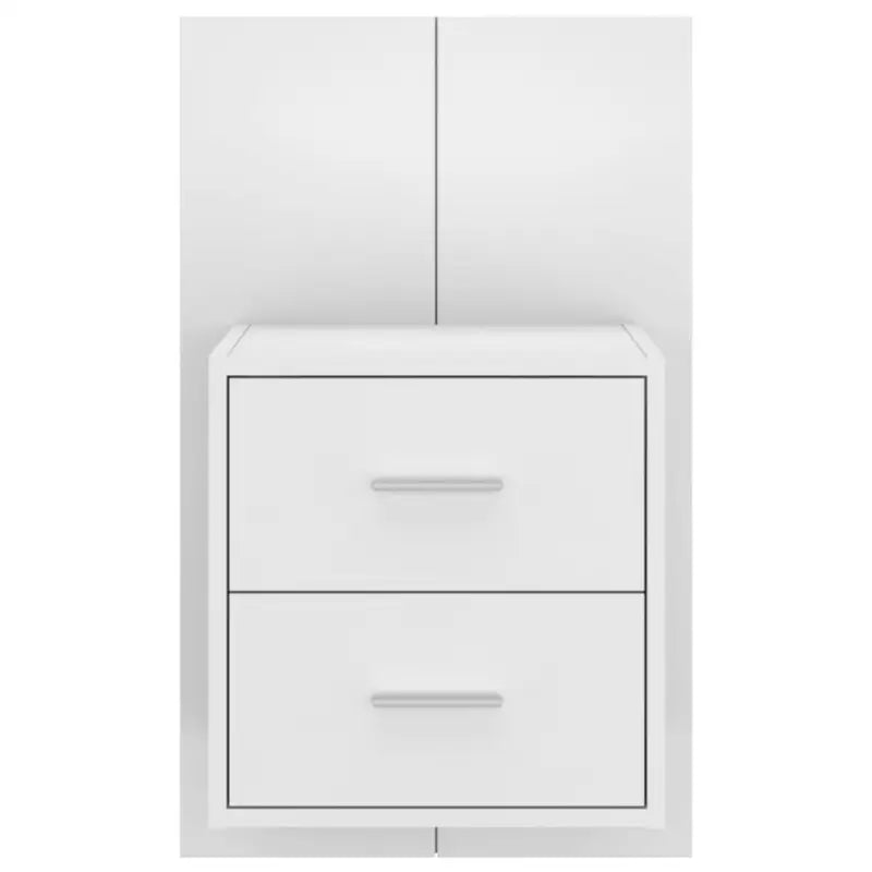 Wandnachttafeltje van bewerkt hout voor maximale slaapkamerspatie - Nachtkastjes