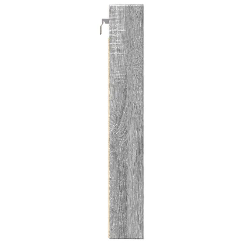 Wandplank van bewerkt hout in grijs sonoma voor modern interieur - Wandplanken