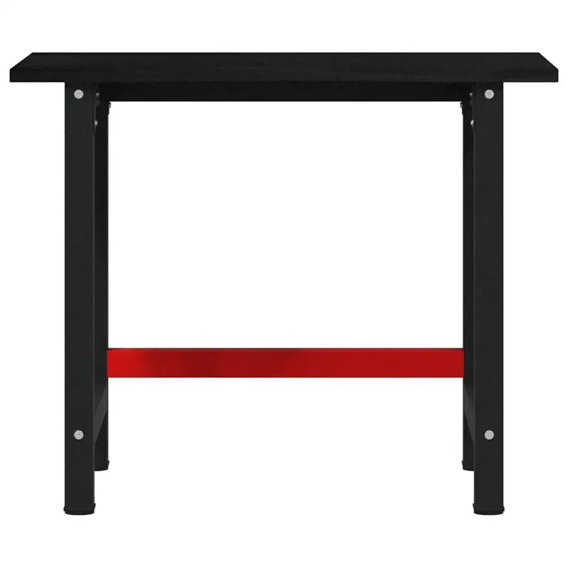 Werkbank met massief eikenhout en gepoedercoat metaal voor groot werkgebied - Werkbanken