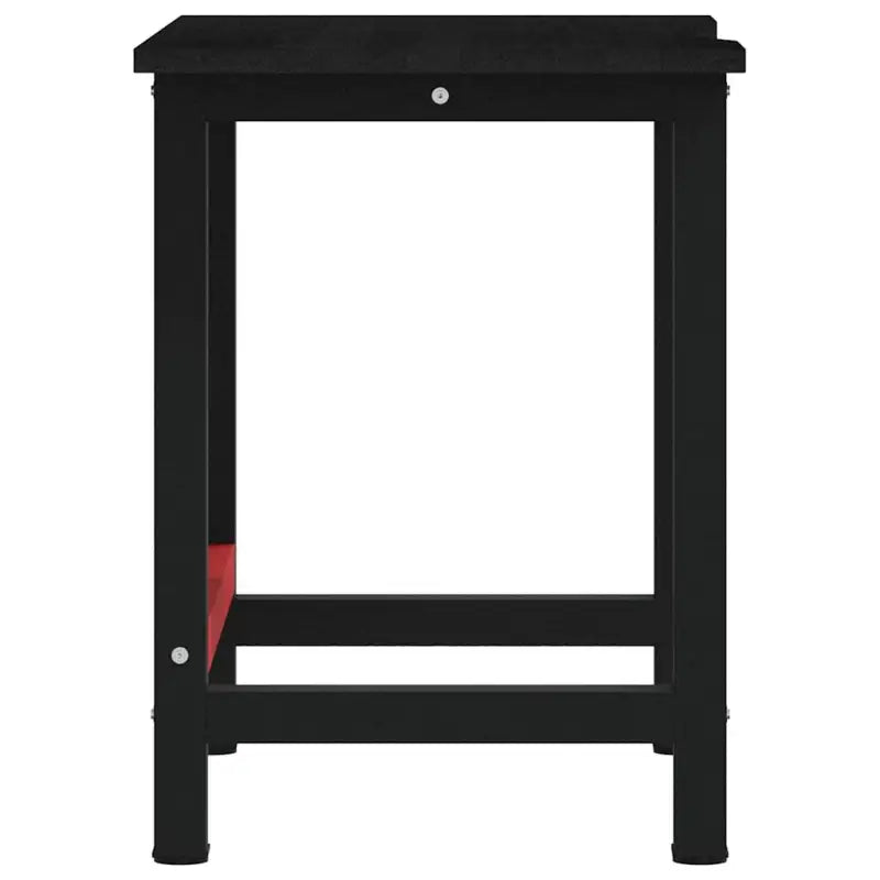 Werkbank met massief eikenhout en gepoedercoat metaal voor groot werkgebied - Werkbanken