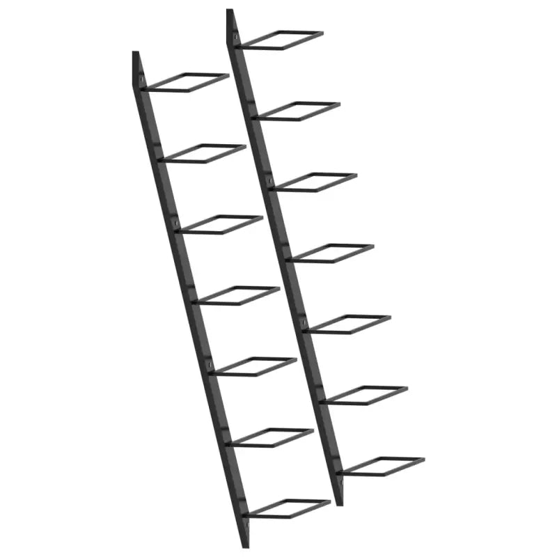 Wijnrek voor aan de muur levering bevat trendy modern design - Wijnrekken