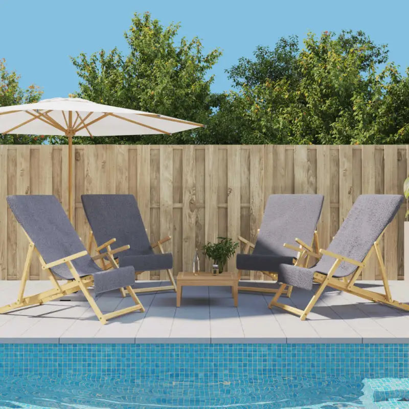 Zachte en comfortabele strandhanddoek voor strand en vakantie - Antraciet / 60 x 135 cm / 4 - Strandlakens