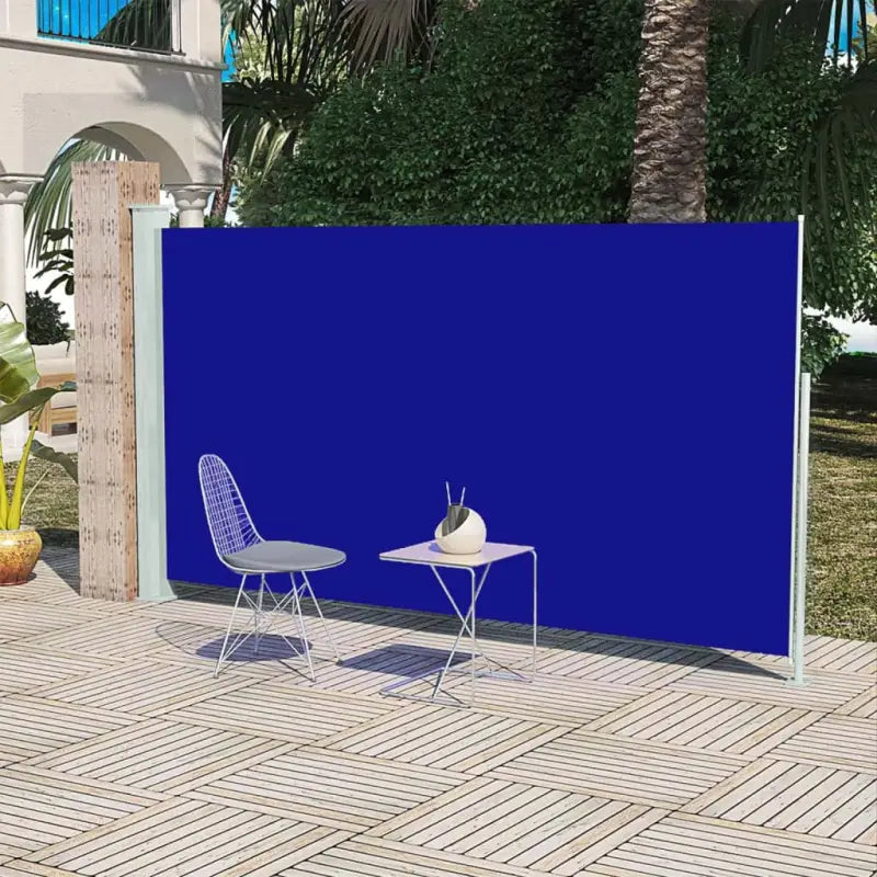 Zijscherm voor privacy en bescherming op terras en balkon - Blauw / 160 x 300 cm / 1 - Parasols en zonneschermen
