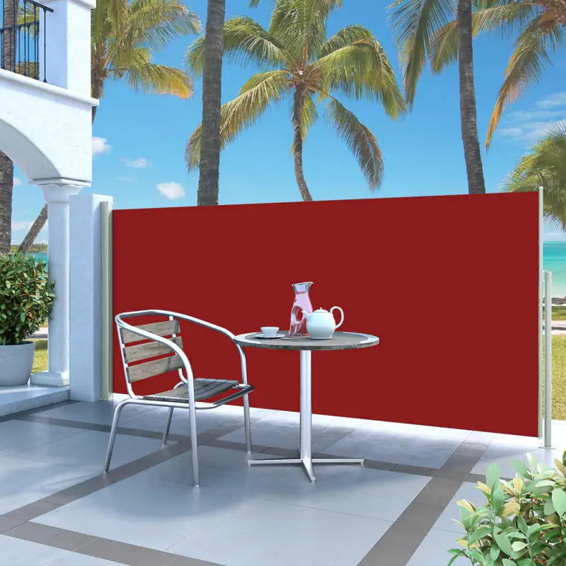 Zijscherm voor privacy en bescherming op terras en balkon - Rood / 140 x 300 cm / 1 - Parasols en zonneschermen