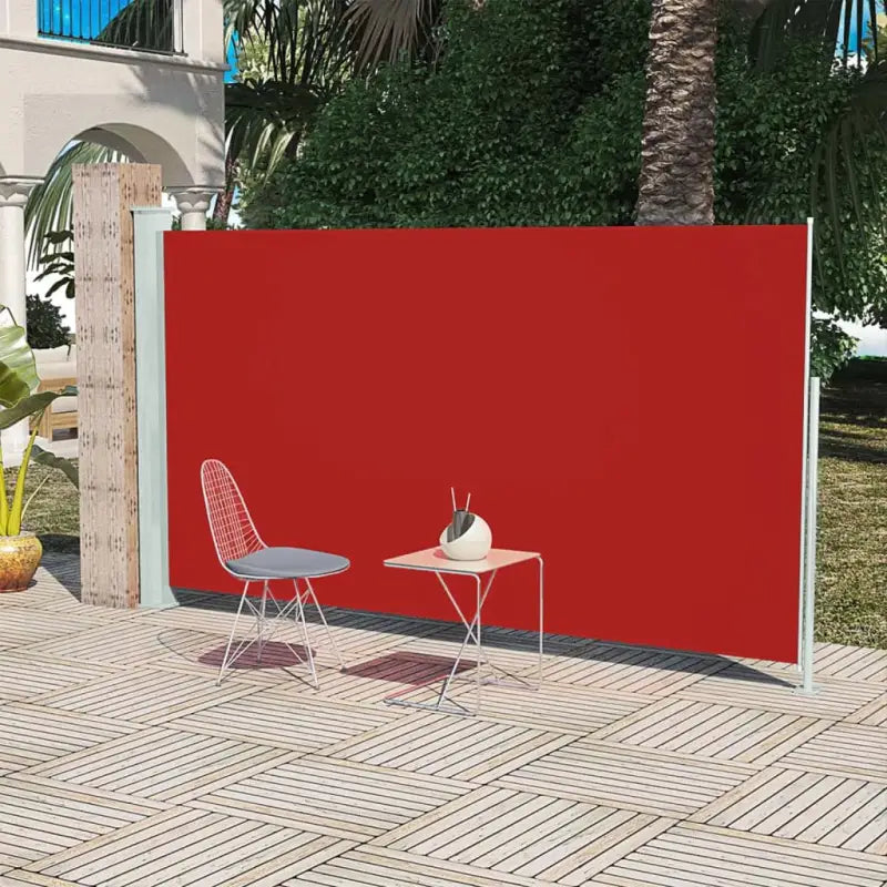 Zijscherm voor privacy en bescherming op terras en balkon - Rood / 160 x 300 cm / 1 - Parasols en zonneschermen