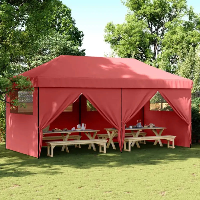 Zware Regen Beste Partytent voor Buiten Evenementen - Bordeauxrood / 1 / met 4 zijwanden - Partytenten & prieëlen