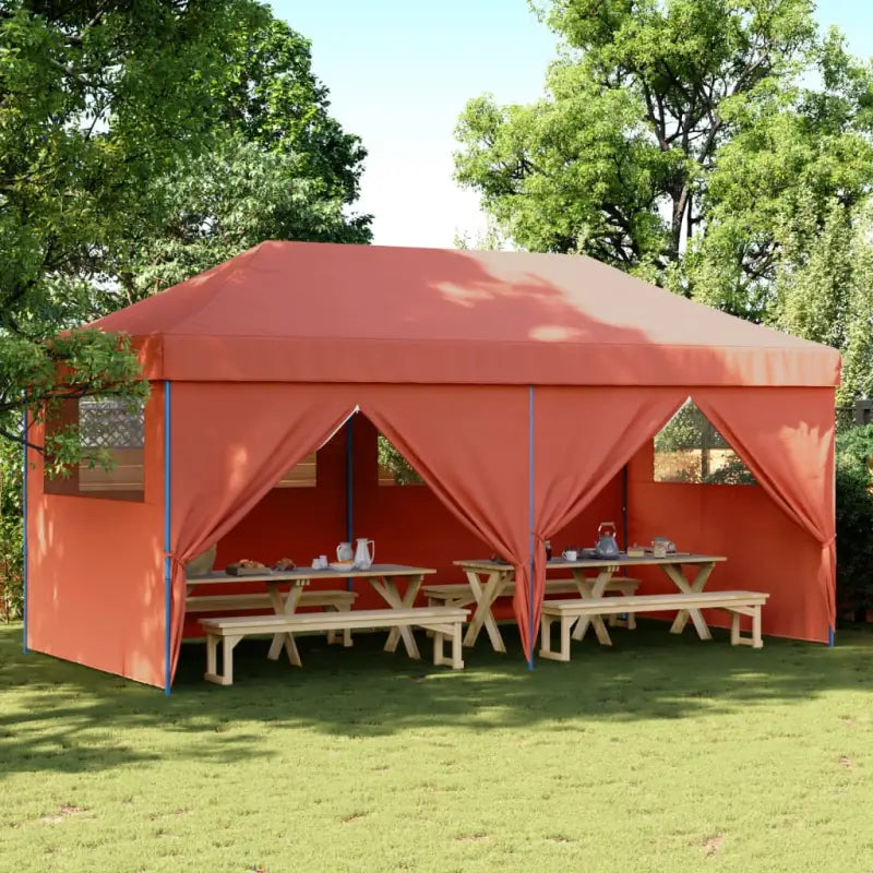Zware Regen Beste Partytent voor Buiten Evenementen - Terracotta / 1 / met 4 zijwanden - Partytenten & prieëlen