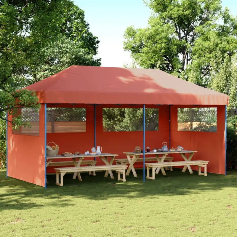 Zware Regen Beste Partytent voor Buiten Evenementen - Terracotta / 1 / met 3 zijwanden - Partytenten & prieëlen