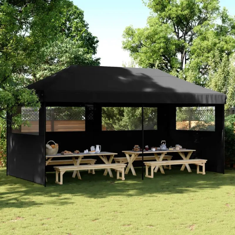 Zware Regen Beste Partytent voor Buiten Evenementen - Zwart / 1 / met 3 zijwanden - Partytenten & prieëlen