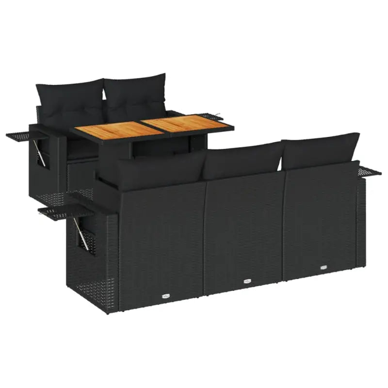 Zwarte tuinset met gepoedercoat staal en waterdichte tas voor buitenplezier - Tuinsets