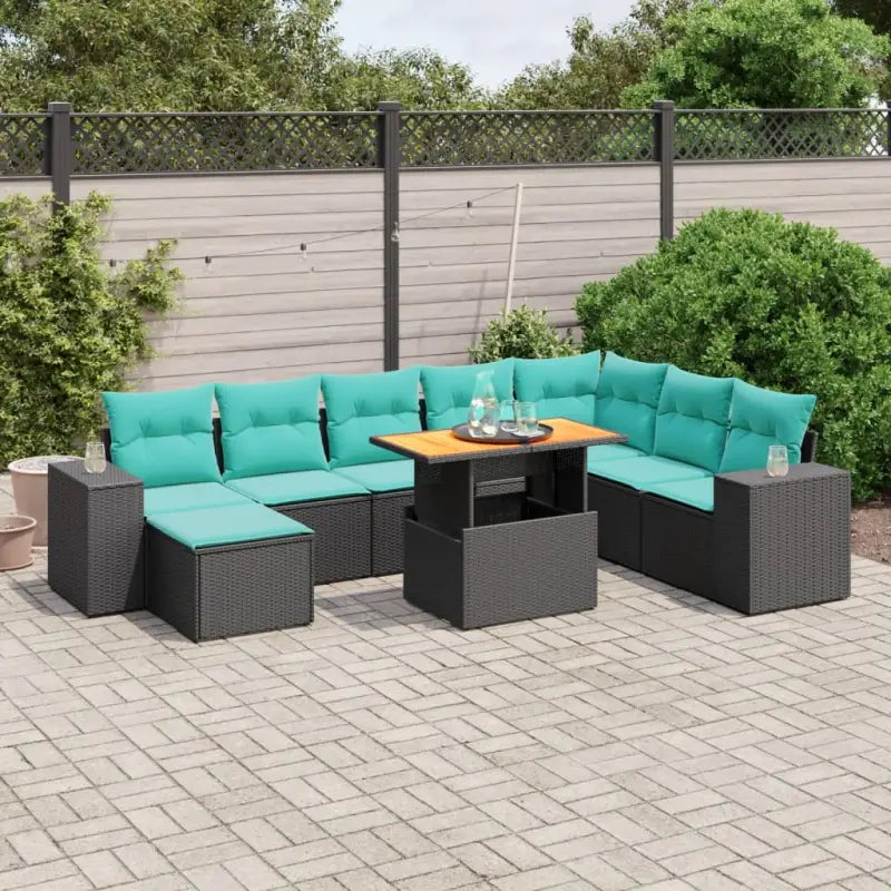 Zwarte tuinset van gepoedercoat staal voor een comfortabele buitenruimte - Tuinsets