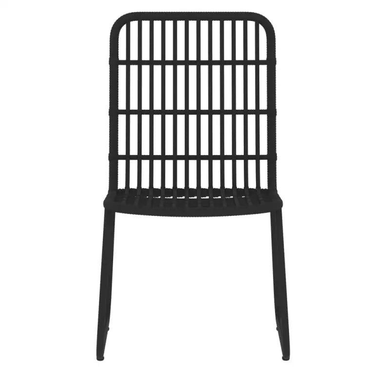 Zwarte tuinset van gepoedercoat staal voor een stijlvolle buitenruimte - Tuinsets