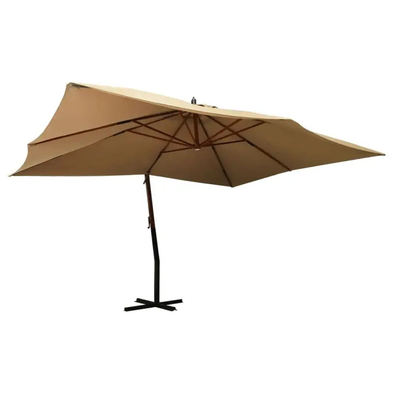 Zweefparasol met UV-bescherming en waterbestendige stof - Taupe / 1 - Parasols en zonneschermen