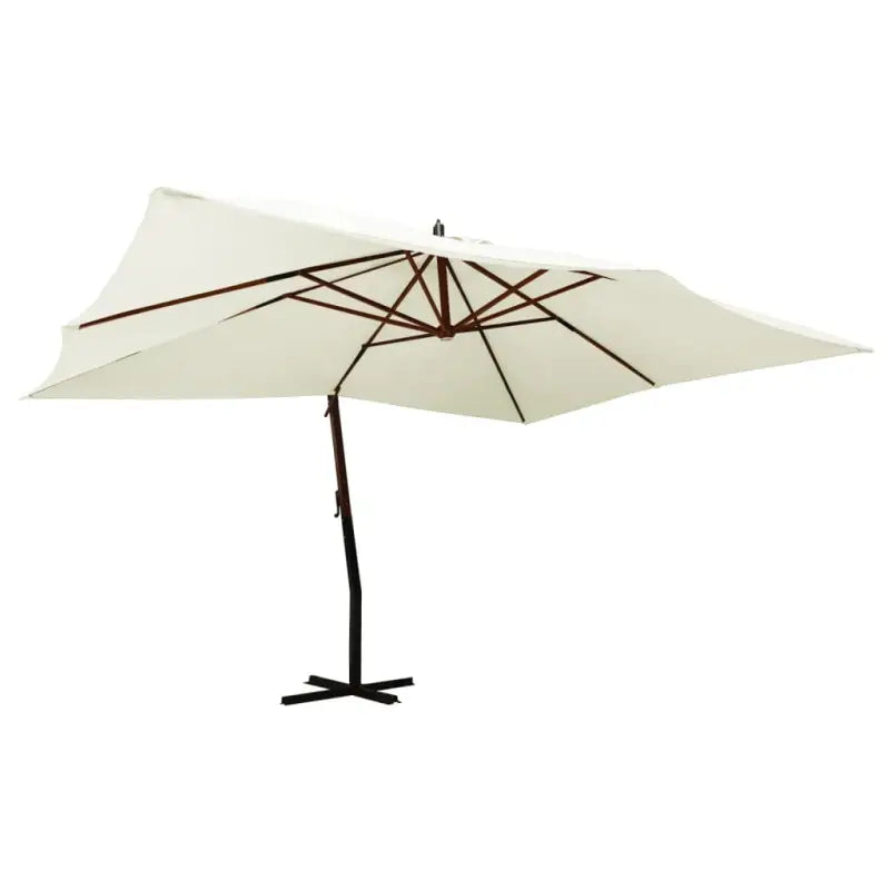 Zweefparasol met UV-bescherming en waterbestendige stof - Wit / 1 - Parasols en zonneschermen