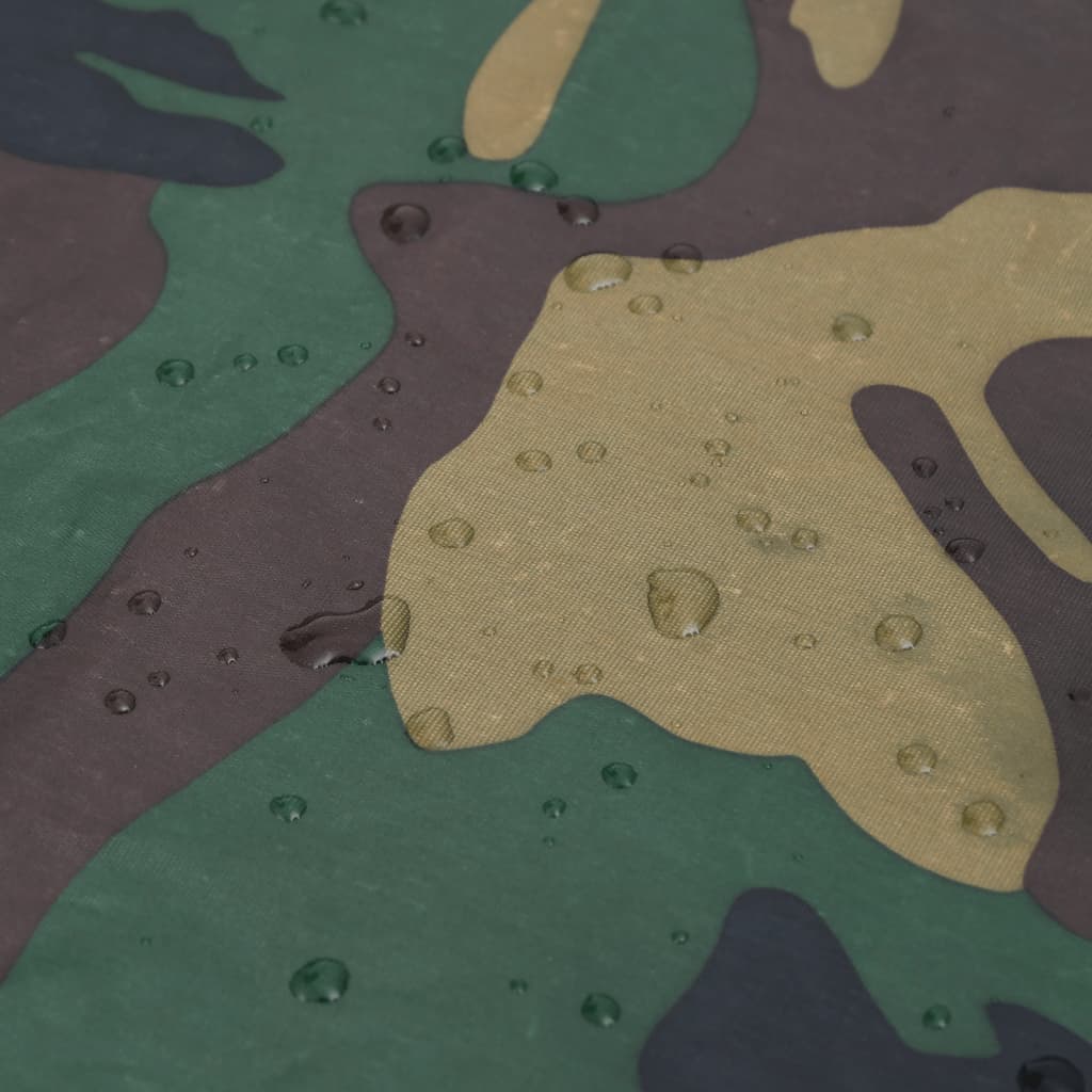 Regenpak 2-delig met capuchon (heren / camouflage / maat M) - Aashly