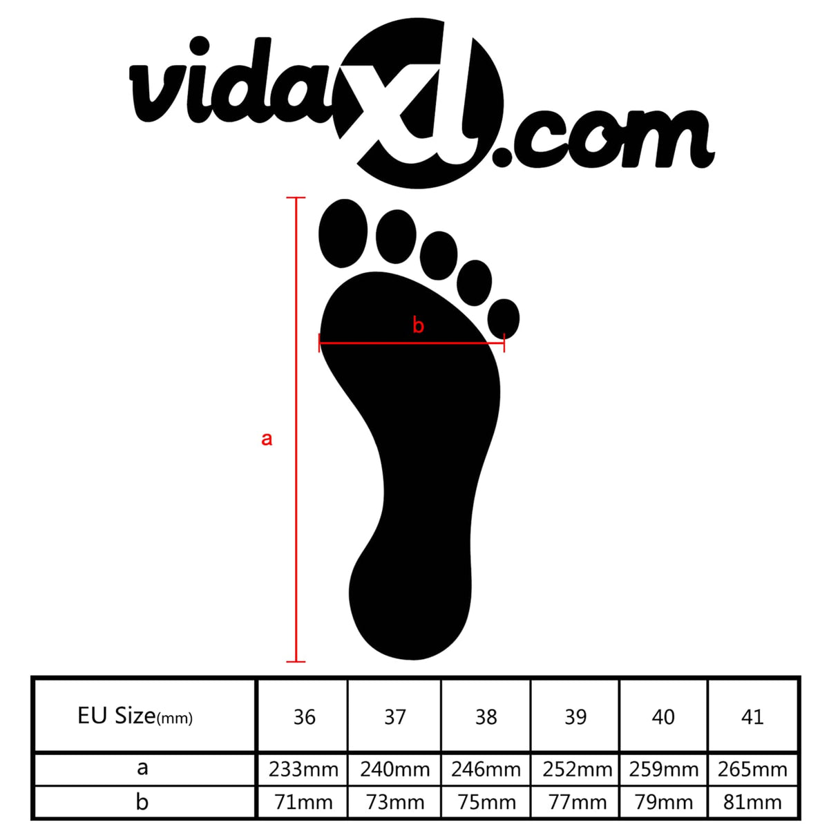 vidaXL Schoenen Zwart 38 Stof