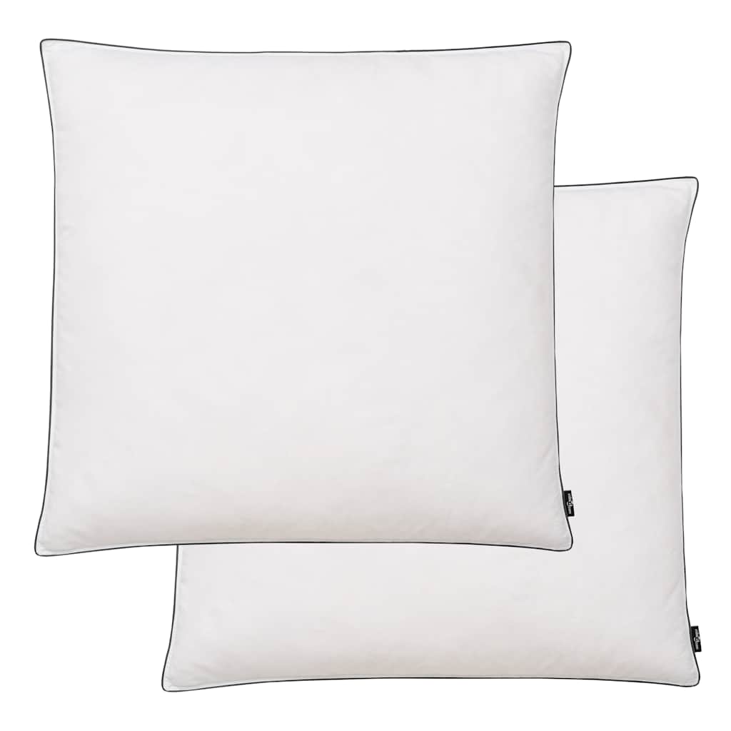 vidaXL Kussens 2 st verenvulling 80x80 cm wit - Aashly