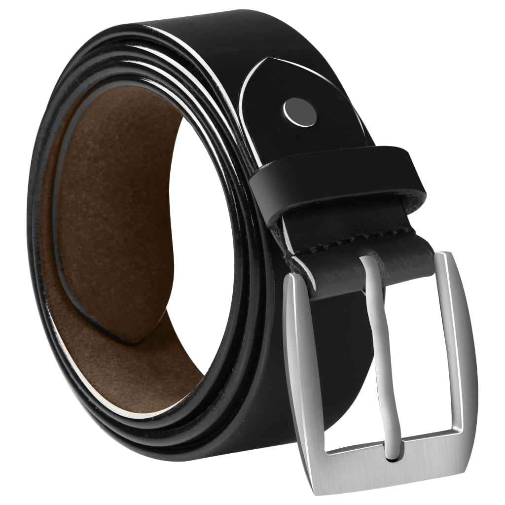 vidaXL Zakelijke riem voor mannen 125 cm leer zwart