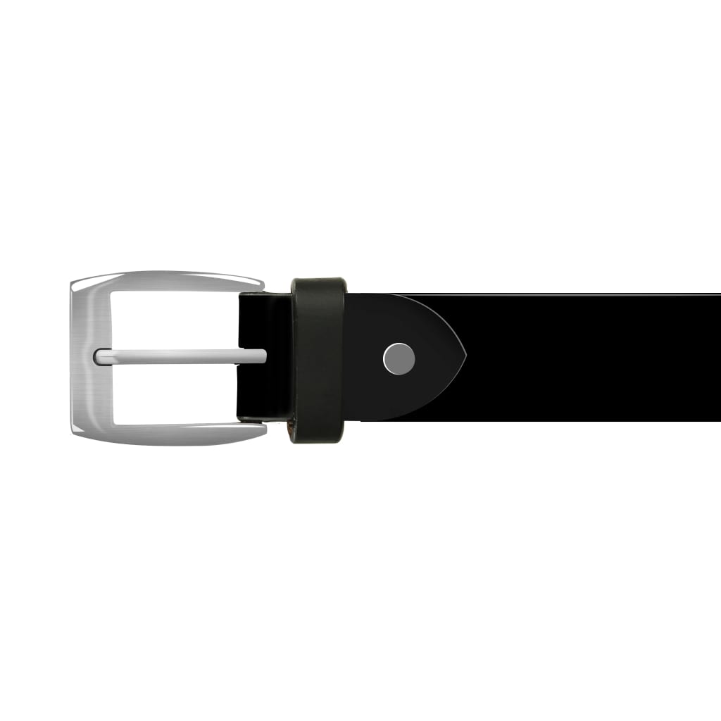 vidaXL Zakelijke riem voor mannen 125 cm leer zwart