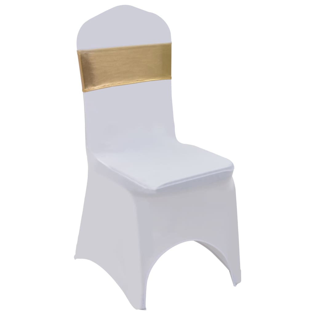 vidaXL 25 st Stoellint met diamant stretch goud - Aashly