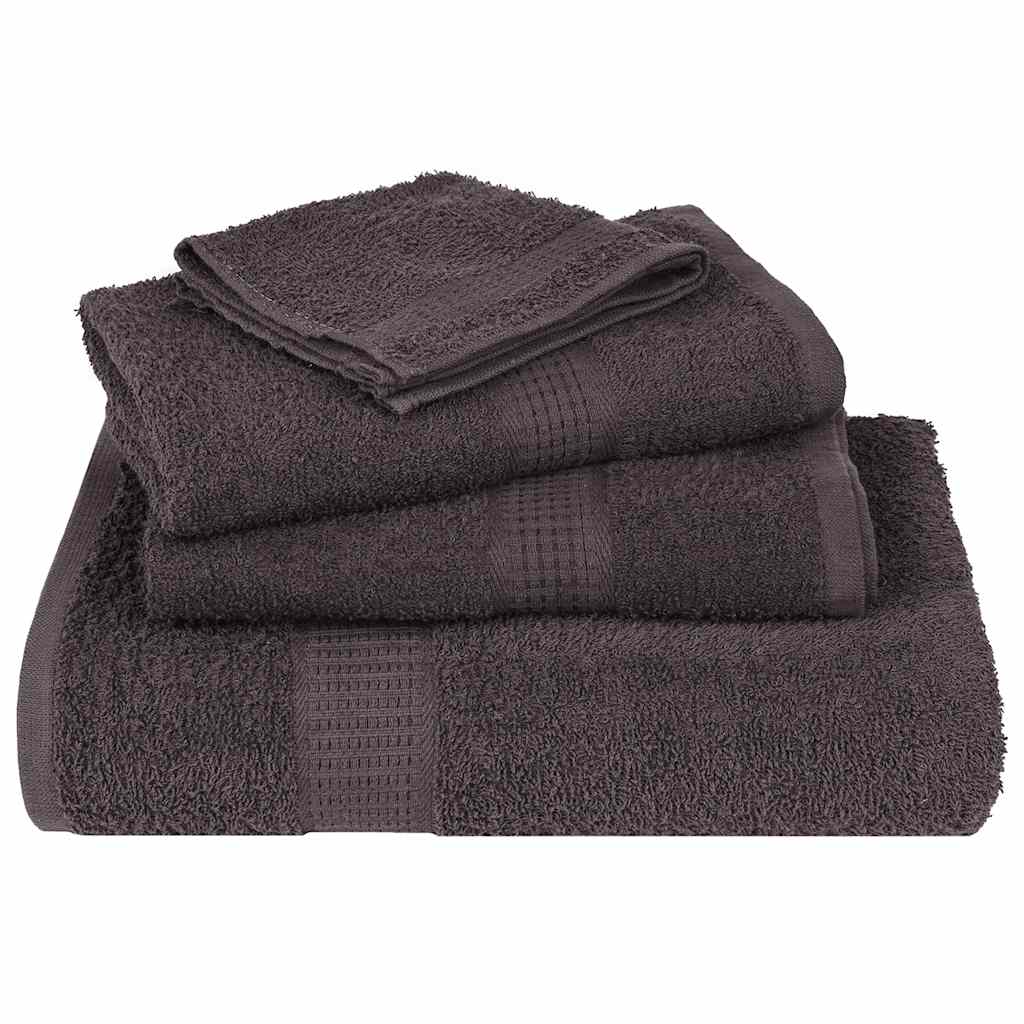 vidaXL 12-delige Handdoekenset 360 g/m² 100% katoen wit - Aashly