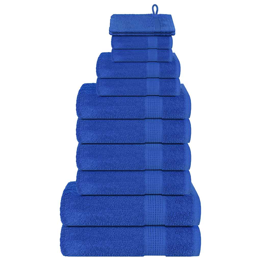 vidaXL 12-delige Handdoekenset 360 g/m² 100% katoen wit - Aashly