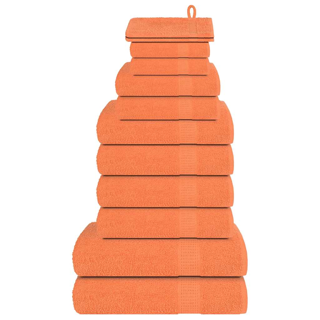 vidaXL 12-delige Handdoekenset 360 g/m² 100% katoen wit - Aashly