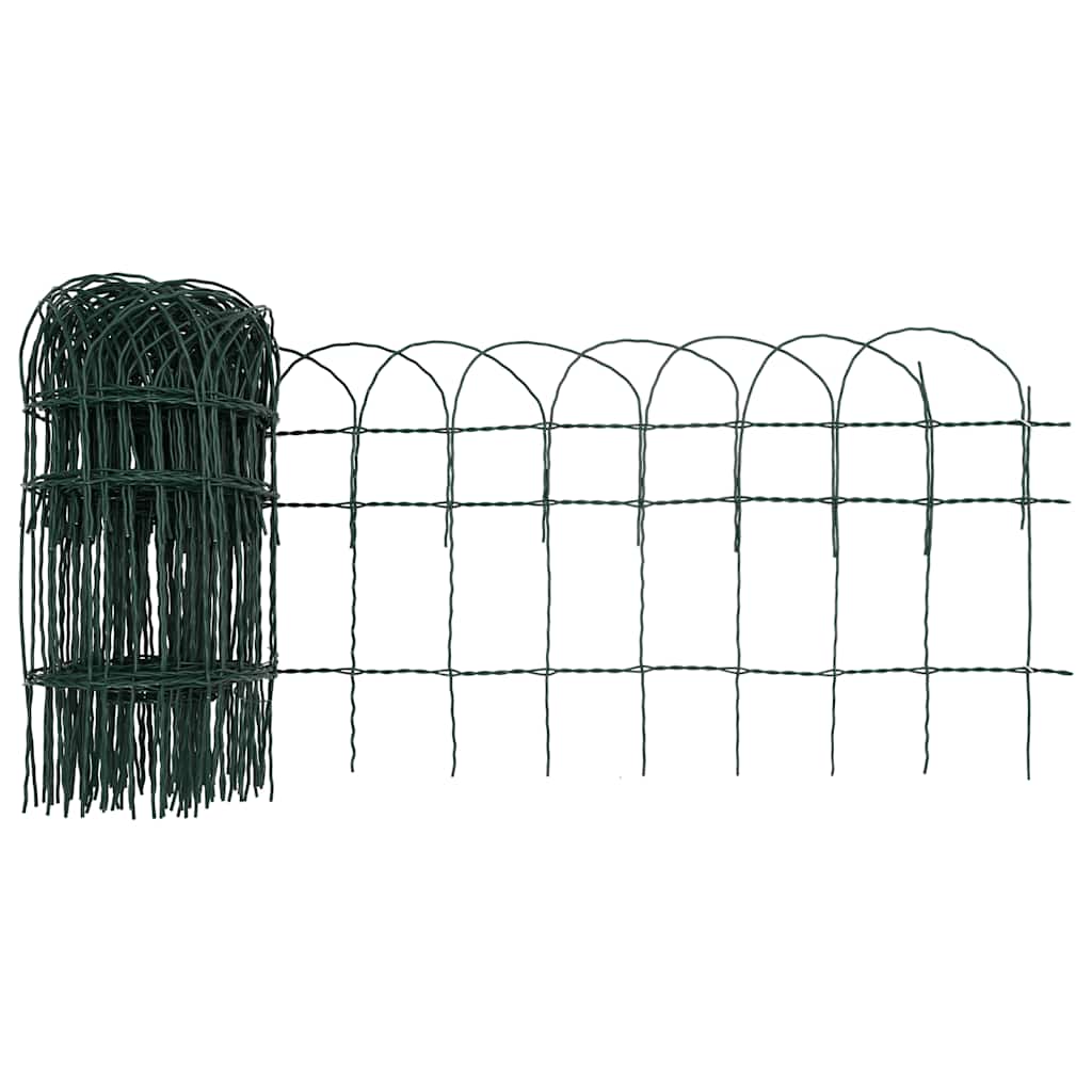 vidaXL Borderafscheiding 25x0,65 m gepoedercoat ijzer - Aashly