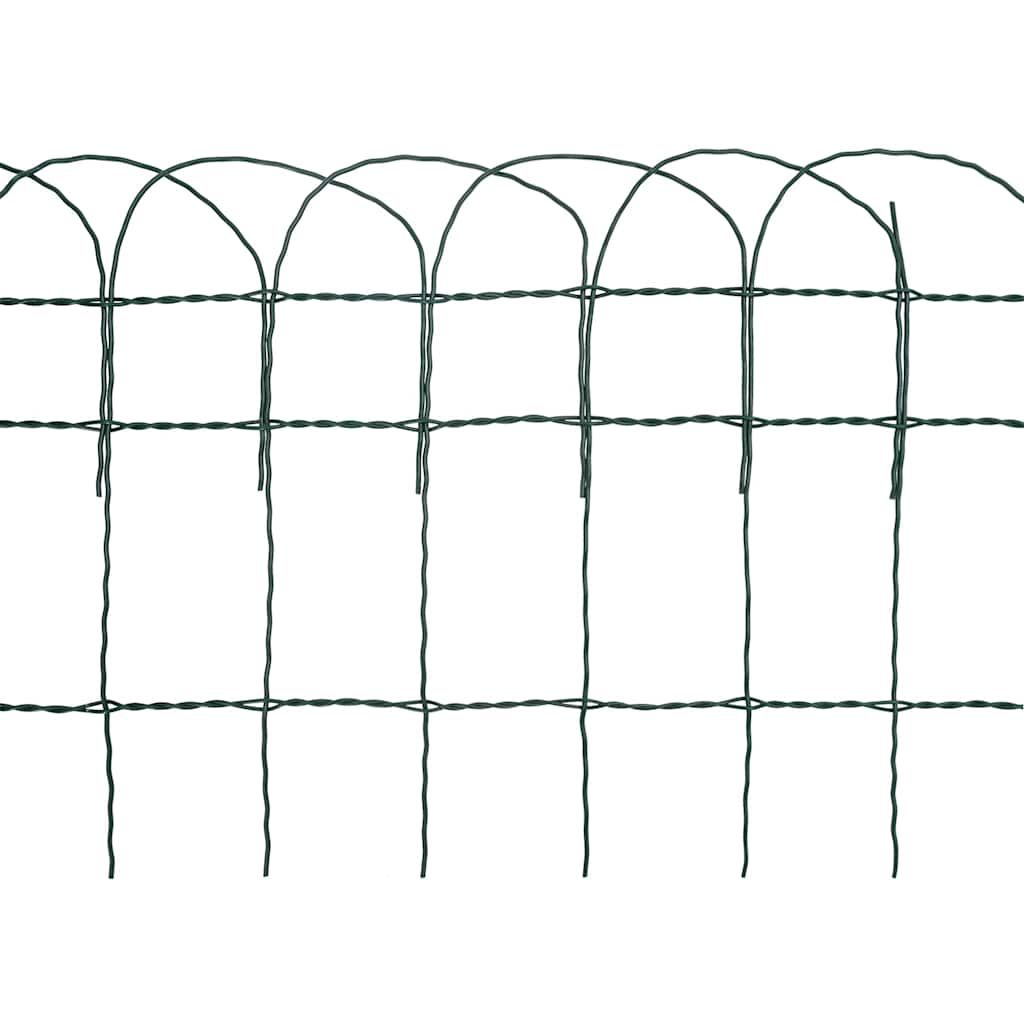 vidaXL Borderafscheiding 25x0,65 m gepoedercoat ijzer - Aashly