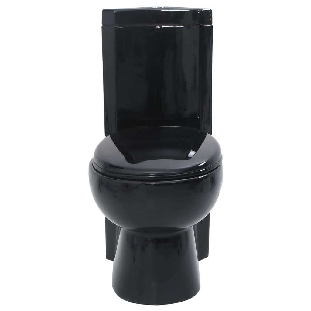 vidaXL Toilet hoekmodel keramisch wit - Aashly