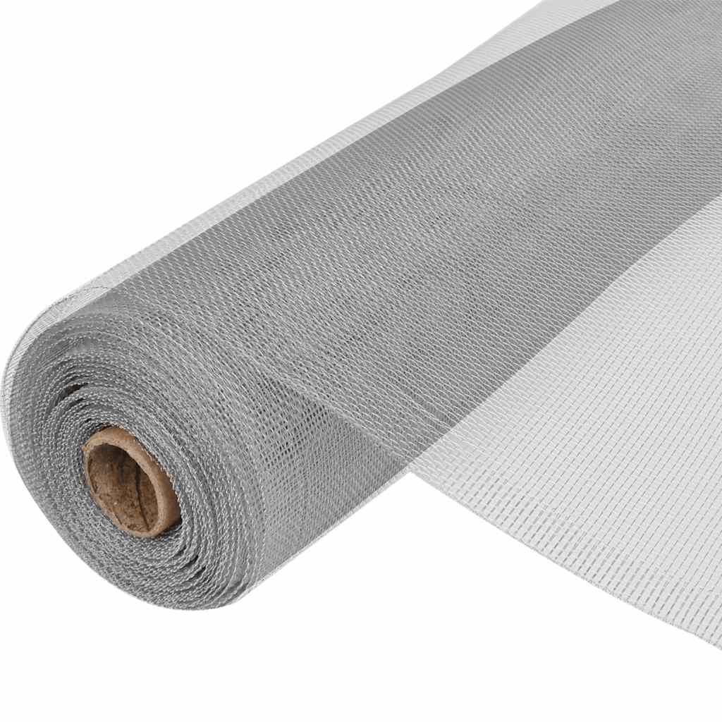 vidaXL Gaas 60x500 cm aluminium zilverkleurig