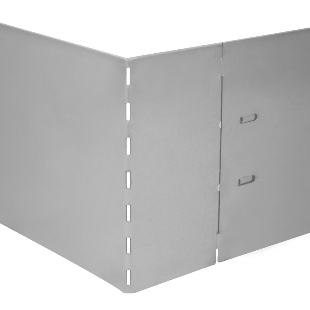 vidaXL 20 st Grasboord flexibel 100x14 cm gegalvaniseerd staal - Aashly
