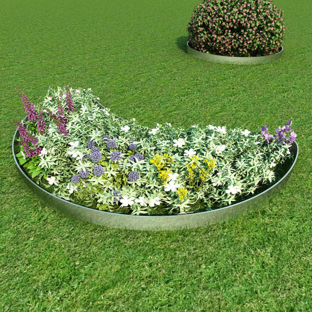 vidaXL 20 st Grasboord flexibel 100x14 cm gegalvaniseerd staal - Aashly