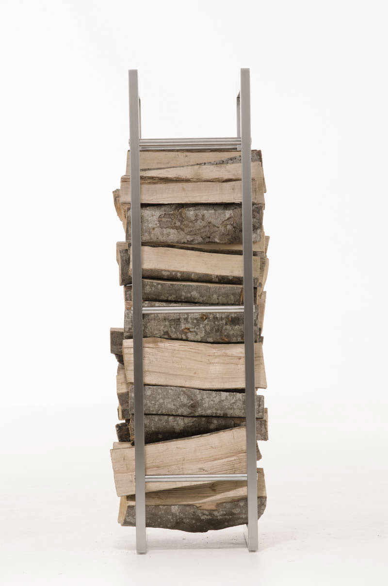 Brandhoutstandaard KERI RVS 25x60x100 cm edelstahl