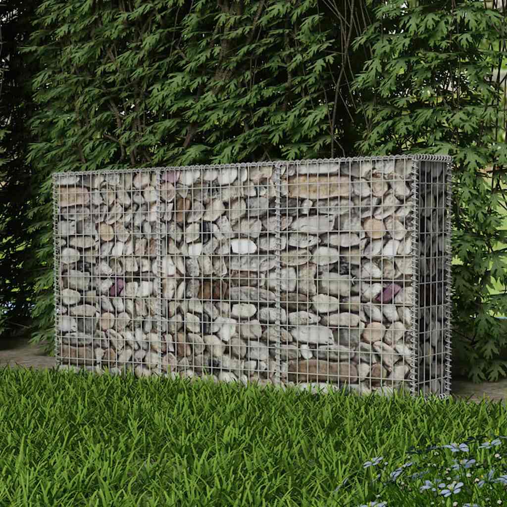 vidaXL Gabion mand 150x50x100 cm gegalvaniseerd staal