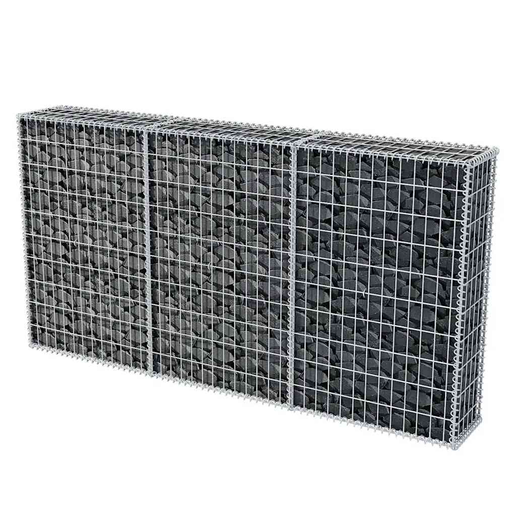 vidaXL Gabion mand 150x50x100 cm gegalvaniseerd staal