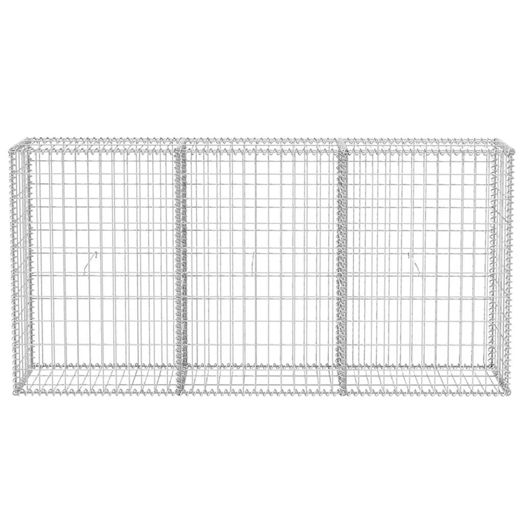 vidaXL Gabion mand 150x50x100 cm gegalvaniseerd staal